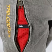 Pánské džíny na moto Trilobite Parado doublelayer AAA slim fit light grey level 2
