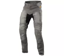 Kevlarové džíny na moto Trilobite Parado light grey SLIM (prodloužené)