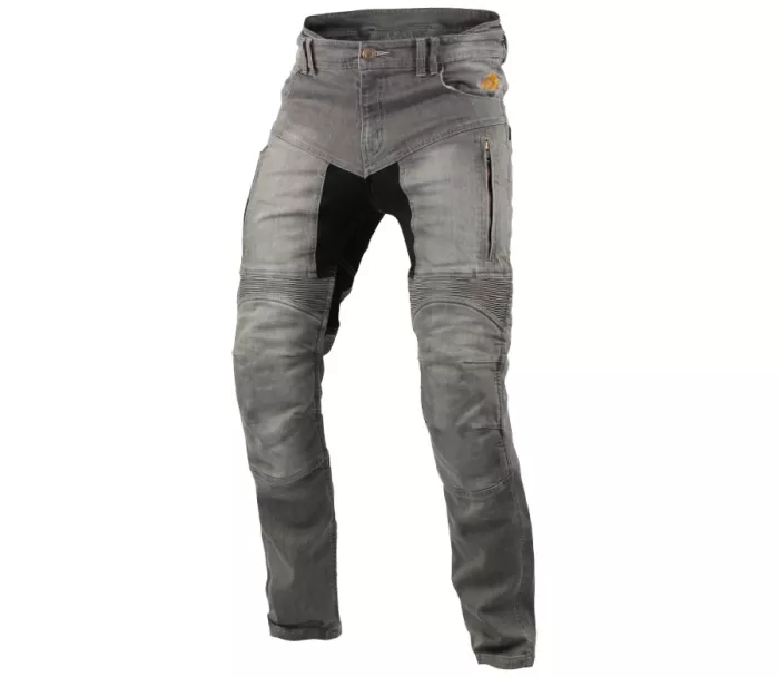 Kevlarové džíny na motorku Trilobite Parado light grey SLIM