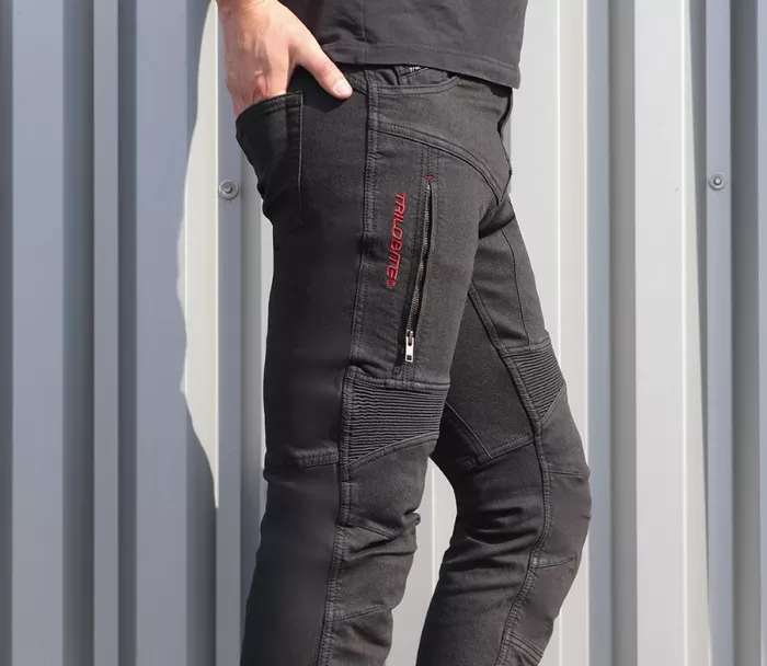 Džíny na motorku Trilobite Parado monolayer AAA slim fit black