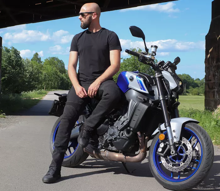 Džíny na motorku Trilobite Parado monolayer AAA slim fit black