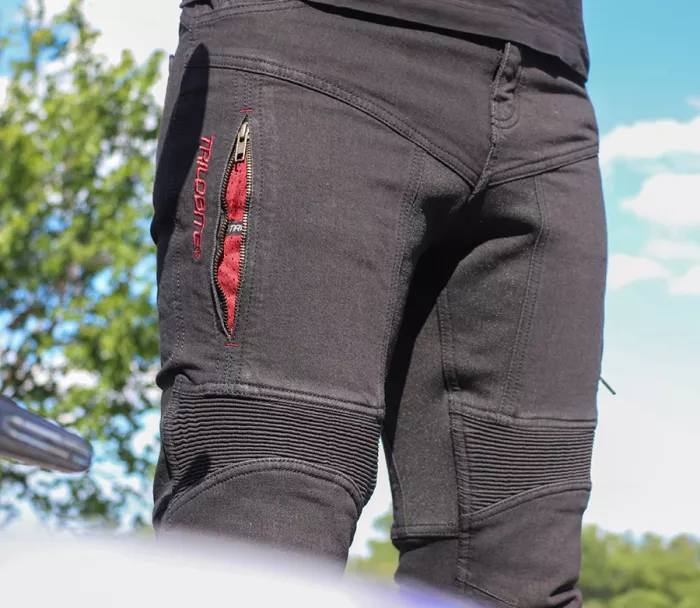 Džíny na motorku Trilobite Parado monolayer AAA slim fit black
