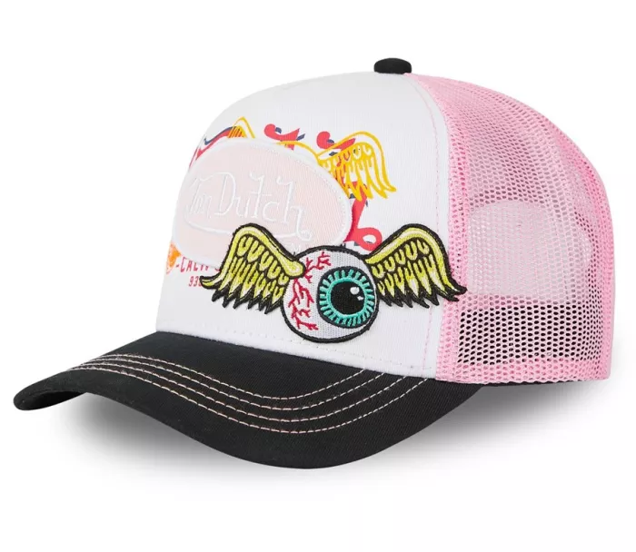 Kšiltovka Von Dutch Trucker Pat pink