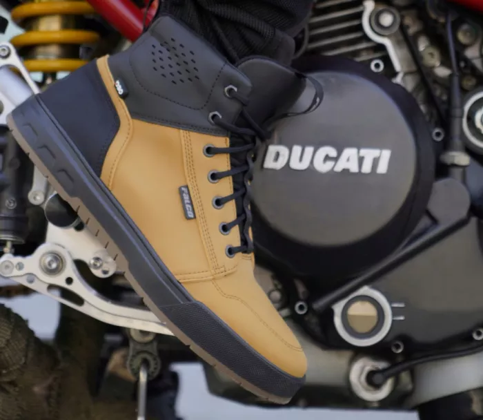 Pánské tenisky na moto Falco Patrol 2 camel brown