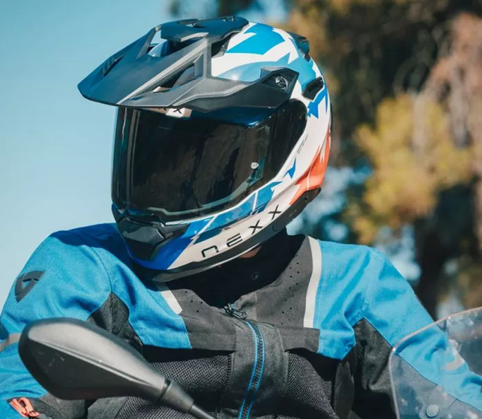 Adventure helma NEXX Y.Travl Primal blue/red