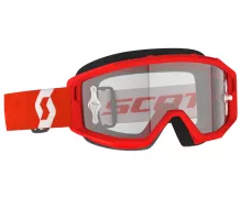 Motokrosové brýle SCOTT Primal clear red/white clear works