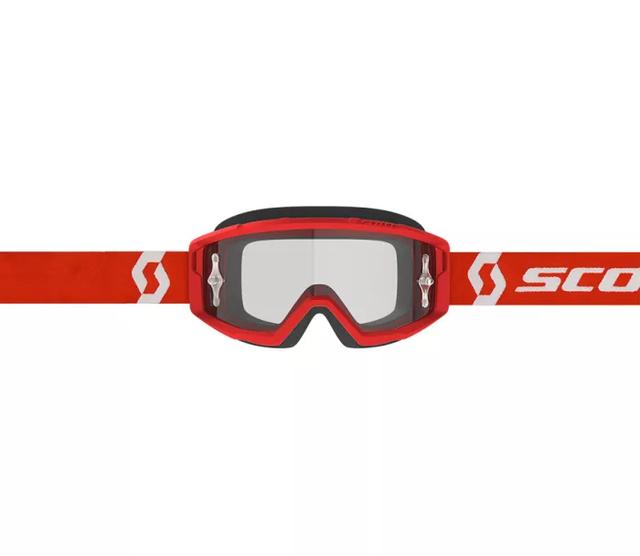 Motokrosové brýle SCOTT Primal clear red/white clear works
