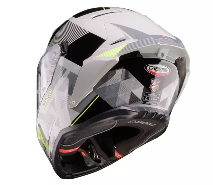 Helma na moto Caberg Drift Evo II Prism grey/black/yellow fluo