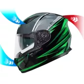 Helma na moto XRC Merchi R black/green/grey