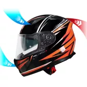 Helma na moto XRC Merchi R black/orange/grey