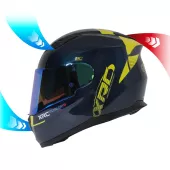 Helma na motorku XRC Pure GP 6 blue/yellow fluo