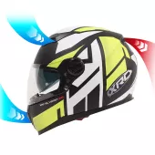 Helma na motorku XRC Silverstone matt black/white/yellow