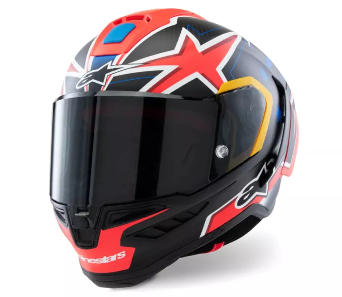 Integrální helma Alpinestars Supertech R10 Miller carbon/red matt