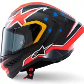 Integrální helma Alpinestars Supertech R10 Miller carbon/red matt