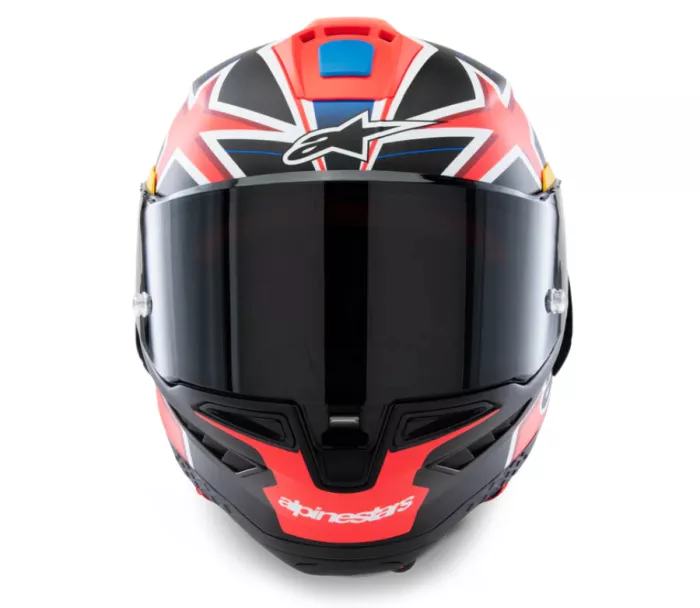 Integrální helma Alpinestars Supertech R10 Miller carbon/red matt