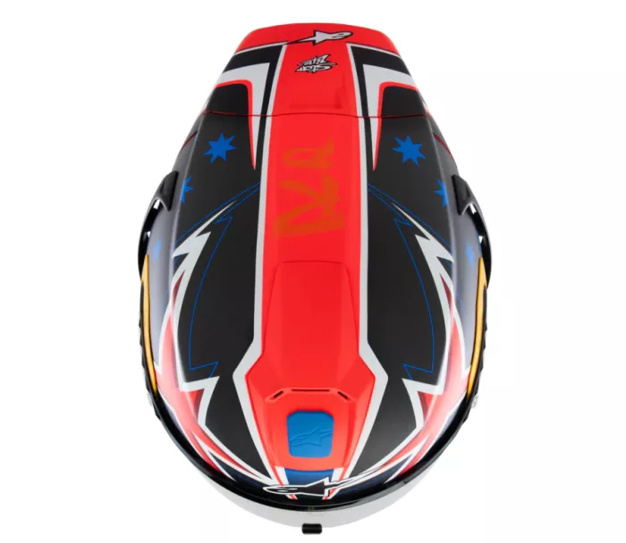 Integrální helma Alpinestars Supertech R10 Miller carbon/red matt