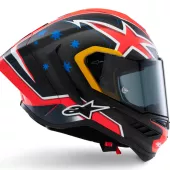 Integrální helma Alpinestars Supertech R10 Miller carbon/red matt