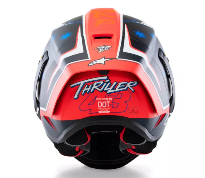 Integrální helma Alpinestars Supertech R10 Miller carbon/red matt