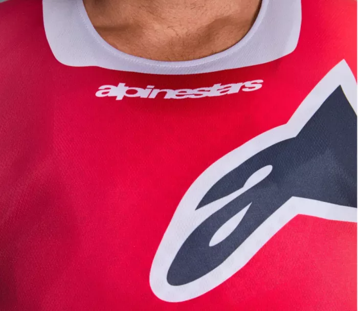 Motokrosový dres Alpinestars Racer Portl red/grey
