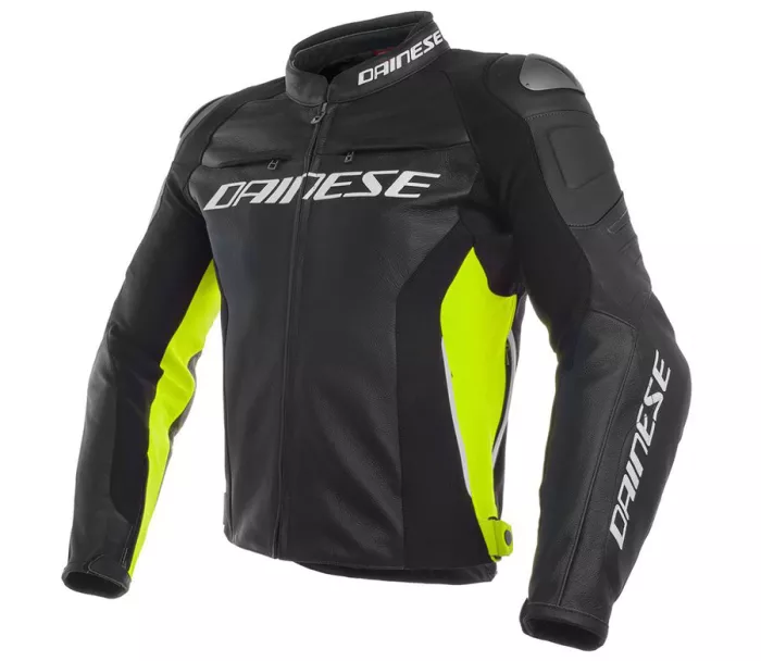 Bunda na motorku Dainese RACING 3 black/fluo yellow