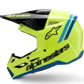 Dětská helma Alpinestars SM3 Youth Radium yellow/black/blue glossy