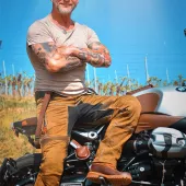 Kevlarové džíny na motorku Trilobite Parado rusty brown Slim Fit (prodloužené)