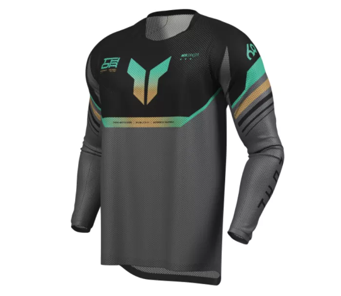 Pánský dres Thor Launchmode Vented Raptor black/charcoal