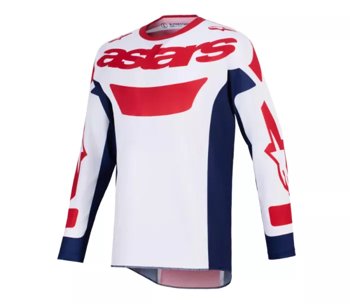 MX dres Alpinestars Racer Riway white/blue/red