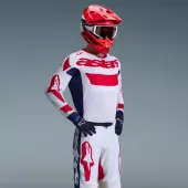 MX dres Alpinestars Racer Riway white/blue/red