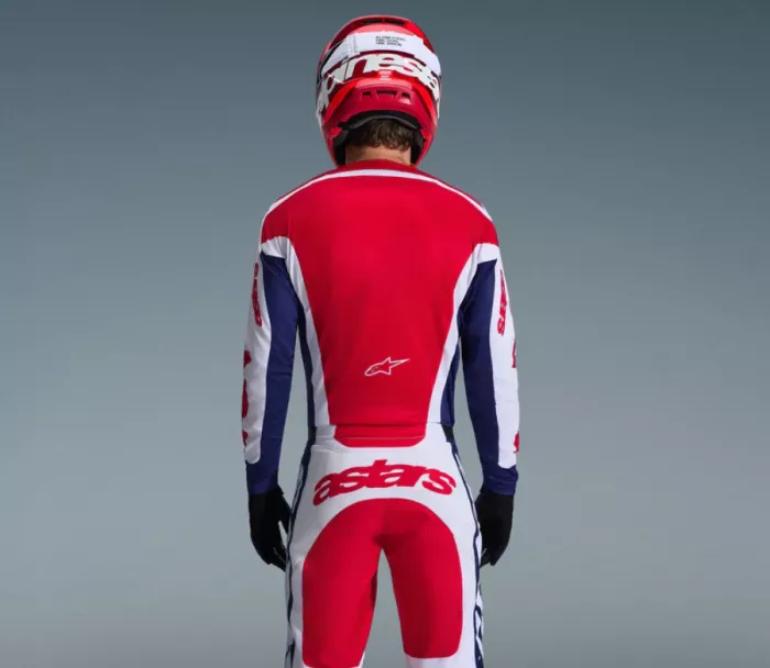 MX dres Alpinestars Racer Riway white/blue/red