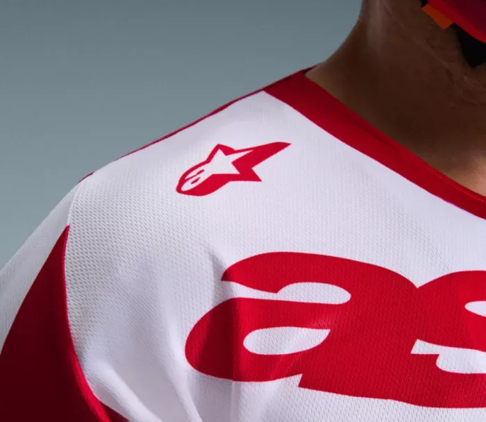MX dres Alpinestars Racer Riway white/blue/red