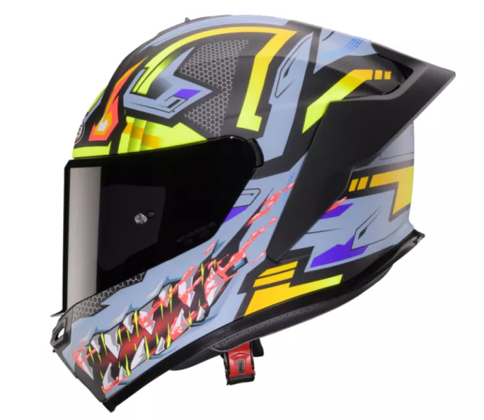 Helma na moto Caberg Roxter Hunter matt black/grey/yellow fluo