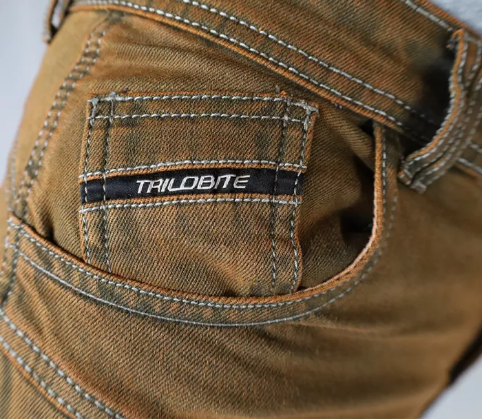 Pánské džíny Trilobite Parado doublelayer AAA slim fit men jeans rusty brown level 2