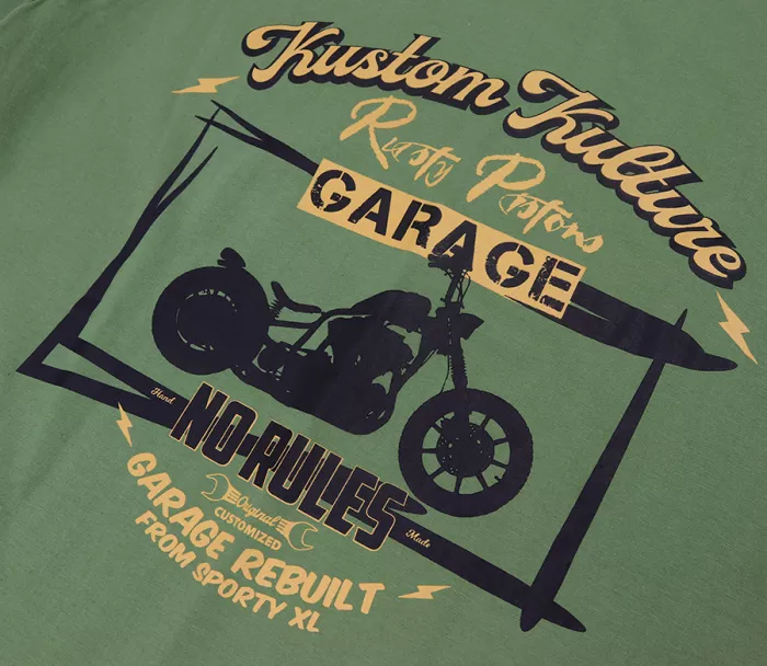 Tričko Rusty Pistons RPTSM64 No Rules green