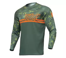 Dětský motokrosový dres Thor Sector Digi Forest dres green/camo