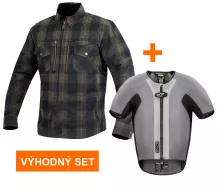 Výhodný set: Kevlarová košile Trilobite 2096 Roder Tech-Air pánská + Alpinestars Tech-Air 5 vesta