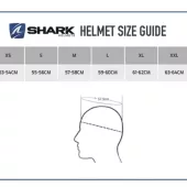 Helma na moto Shark HE8102E KMA SPARTAN RS BLANK Mat Black Mat/KMA