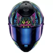 Helma na moto Shark KGV SPARTAN RS SHAYTAN Black Green Violet