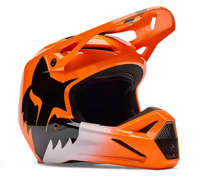 Dětská helma Fox V1 Shield Fluorescent Orange