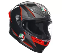 Helma na motorku AGV K6S SLASHCUT BLACK/GREY/RED