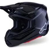 Helma na motokros Alpinestars SM7 Solid black glossy