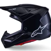Helma na motokros Alpinestars SM7 Solid black glossy