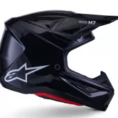 Helma na motokros Alpinestars SM7 Solid black glossy