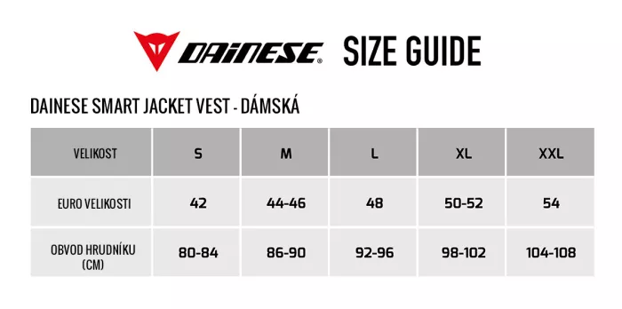 Dainese Smart Jacket dámská airbagová vesta + certifikovaný servis airbagů