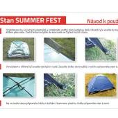 Jednoplášťový stan pro 2 osoby Yate SUMMER FEST