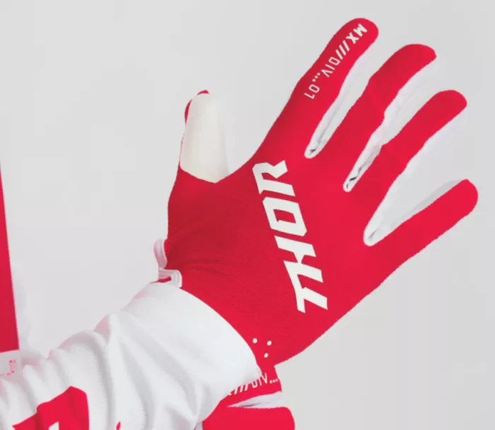 Rukavice na motokros Thor Ridemode Static red
