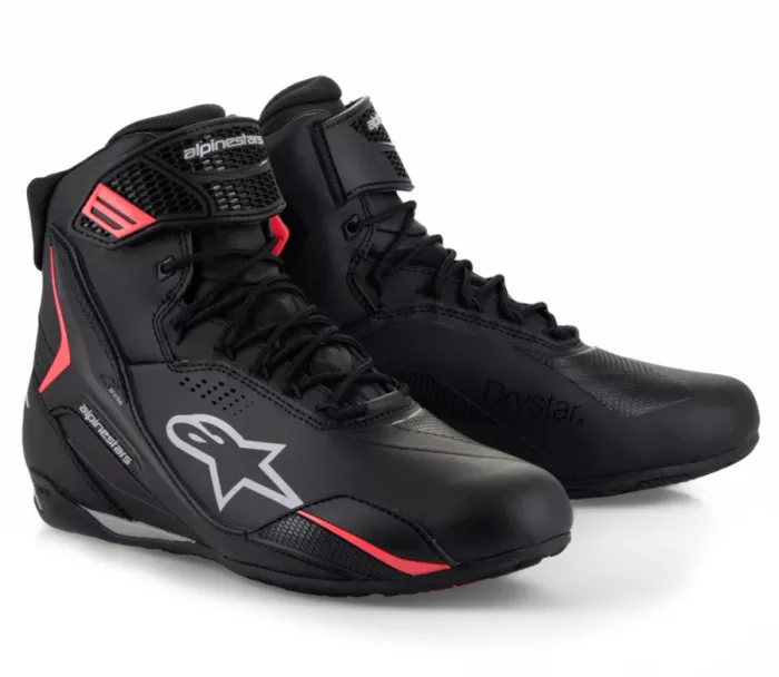 Dámské boty 2026 Alpinestars Stella Faster-4 Drystar black/grey/coral fluo