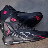 Dámské boty 2026 Alpinestars Stella Faster-4 Drystar black/grey/coral fluo