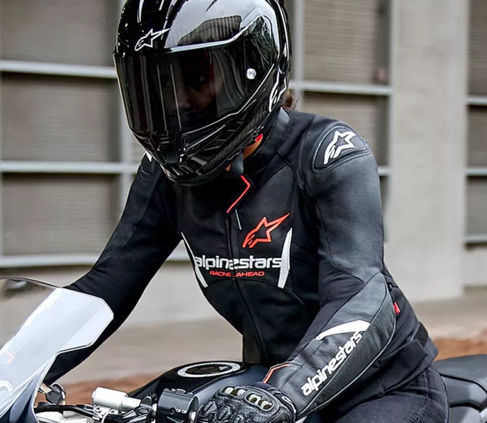 Dámská bunda Alpinestars Stella Faster V3 black/white/coral
