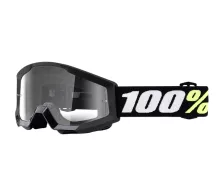 Dětské brýle 100% strata black mini goggle clear lens